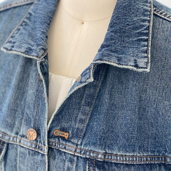 Classic American Style Denim Jean Chore Jacket Unisex - Picture 5 of 8